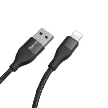 Кабель Baseus Dual Output Cafule 2-in-1 Fast Charging Data Cable USB + Type-C to Lightning 18W 1m Чорний