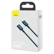 Кабель Baseus Superior Series Fast Charging Data Cable Type-C to Lightning PD 20W 2m Синій