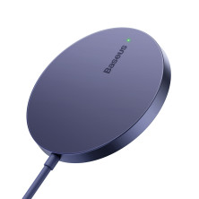Бездротовий зарядний пристрій Baseus Simple Mini3 Magnetic з функцією MagSafe і Qi 15W Фіолетовий