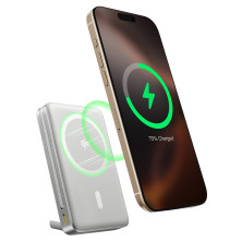УМБ Baseus Nomos Qi2 Kickstand Magnetic 10000mAh 45W QC3.0+PD3.0 с функцией MagSafe и Qi2 15W и Type-C кабелем 45W Серый