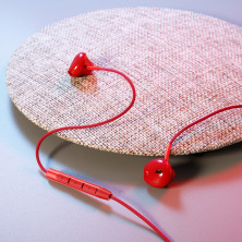 Наушники Baseus Encok H06 lateral in-ear Wire Earphone Красный