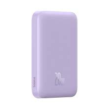 УМБ Baseus Magnetic Wireless 2in1 6000mAh 20W 2.4A QC3.0+PD3.0 з Бездротовою зарядкою Qi 15W Фіолетовий