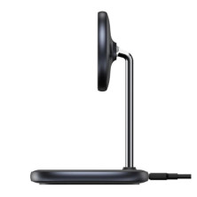 Беспроводное зарядное устройство Baseus Swan Magnetic с функцией MagSafe и Qi 15W Черный