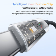 Кабель Baseus Discolor Series Fast Charging Data Cable USB to Type-C 100W 20V 5A 1m Чорний