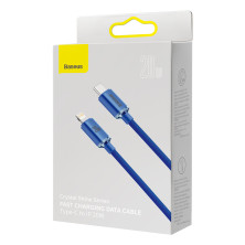 Кабель Baseus Crystal Shine Series Fast Charging Data Cable Type-C to Lightning PD 20W 1.2m Синій