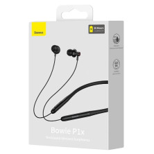 Бездротові Bluetooth 5.3 навушники Baseus Bowie P1x Neckband спортивні Чорний