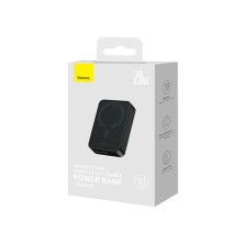 УМБ Baseus Magnetic Mini Wireless Fast Charge 2in1 20000mAh 20W 3A QC3.0+PD3.0 с Беспроводной зарядкой Qi 15W Черный