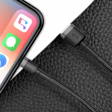 Кабель Baseus Cafule Cable USB to Lightning 2.4A 0.5m Чорний