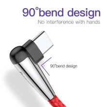 Кабель Baseus MVP Sharp-Bird Mobile Game Cable USB to Type-C QC3.0 3A 1m Красный