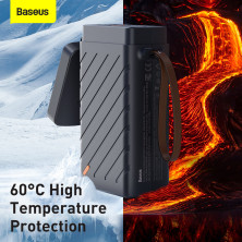 Пускозарядний пристрій Бустер Baseus Reboost Car Jamp Starter 3in1 12V 16000mAh 1600A з функцією Павербанка 65W 5V/3A та LED ліхтарика Чорний