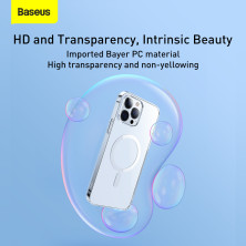 Чохол Baseus Crystal Magnetic Phone Case для iPhone 13 Pro Max 6.7" Прозорий