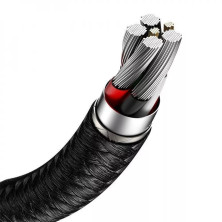 Кабель Baseus Cafule Metal Data Cable USB to Type-C 66W 11V 6A 0.25m Черный