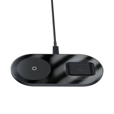 Беспроводное зарядное устройство Baseus Simple 2in1 For Phone+Pods Pro с технологией Qi 15W 2A Черный