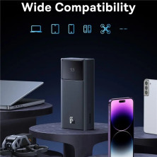 УМБ Baseus Star-Lord Digital Display 30000mAh 65W 6A з технологією QC3.0+PD3.0 2USB+Type-C + Кабель USB to Type-C Чорний
