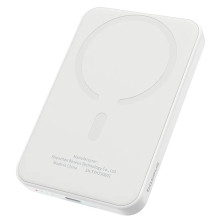 УМБ Baseus Magnetic Mini Wireless Fast Charge 2in1 5000mAh 20W 2.4A QC3.0+PD3.0 з Бездротовою зарядкою Qi 15W Білий