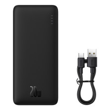 УМБ Baseus Airpow Fast Charge 10000mAh 20W 3A з технологією QC3.0+PD3.0 USB+Type-C + Кабель USB to Type-C Чорний