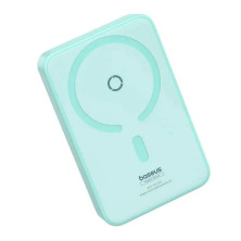 УМБ Baseus MagPro Magnetic Bracket Wireless Fast Charge 5000mAh 20W 2.4A QC3.0+PD3.0 з Бездротовою зарядкою Qi 15W Блакитний