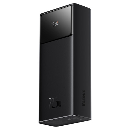 УМБ Baseus Star-Lord Digital Display 30000mAh 22.5W с технологией QC3.0+PD3.0 2USB+Type-C + Кабель USB to Type-C Черный