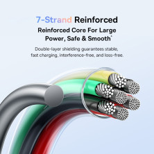Кабель Baseus Discolor Series Fast Charging Data Cable Type-C to Type-C 100W 20V 5A 1m Желтый