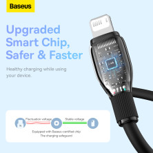 Кабель Baseus Pudding Series Fast Charging Data Cable USB to Lightning 2.4A 1.2m Черный