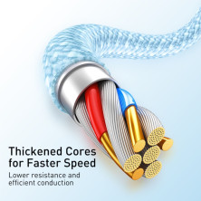 Кабель Baseus Dynamic Series Fast Charging USB to Lightning 2.4A 1m Блакитний