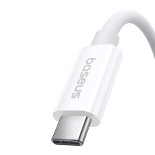 Кабель Baseus Superior 2 Series Fast Charging Data Cable Type-C to Type-C 240W 8K@60Hz 40Gbps 1.8m Белый