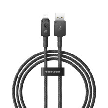 Кабель Baseus Unbreakable Series Fast Charging Data Cable USB to Lightning 2.4A 1m Чорний