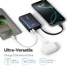 УМБ Baseus PicoGo Digital Display 10000mAh 45W 3A з технологією QC3.0+PD3.0 і Type-C кабелем 45W Чорний