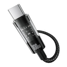 Кабель Baseus Gem Series Fast Charging Data Cable USB to Type-C 100W 20V 5A 2m Чорний