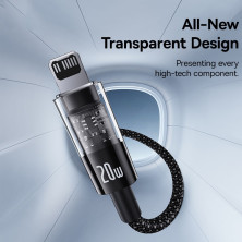 Кабель Baseus Gem Series Fast Charging Data Cable Type-C to Lightning PD 20W 1m Черный