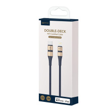 Кабель Baseus BMX Double-deck MFi certified Cable Type-C to Lightning PD 18W 2,4А 1,8m Синий