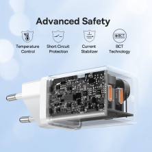 Сетевое зарядное устройство Baseus GaN5 Pro PD3.0 40W 2Type-C 3A Белый