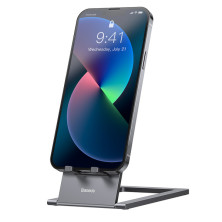 Підставка для телефона і планшета настільна Baseus Foldable Metal Desktop Holder Сірий
