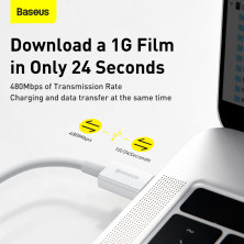 Кабель Baseus Superior Series Fast Charging Data Cable Type-C to Lightning PD 20W 0.25m Білий