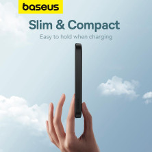 УМБ Baseus Magnetic Mini Wireless Fast Charge 2in1 5000mAh 20W 2.4A QC3.0+PD3.0 з Бездротовою зарядкою Qi 15W Чорний