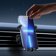 Автодержатель для телефона Baseus Stable Gravitational Car Mount Air Outlet в воздуховод Черный