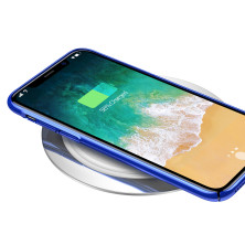 Беспроводное зарядное устройство Baseus Metal Wireless Charger с технологией Qi 10W Серебристый