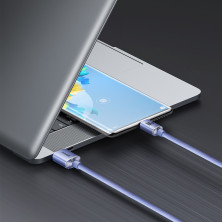 Кабель Baseus Crystal Shine Series Fast Charging Data Cable USB to Type-C 100W 20V 5A 1.2m Фиолетовый