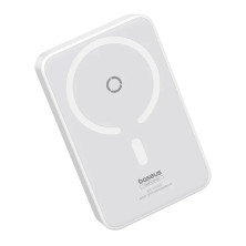 УМБ Baseus MagPro Magnetic Bracket Wireless Fast Charge 5000mAh 20W 2.4A QC3.0+PD3.0 з Бездротовою зарядкою Qi 15W Білий