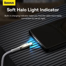 Кабель Baseus Glimmer Series Fast Charging Data Cable USB to Type-C 100W 20V 5A 1m Білий
