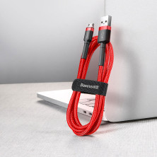 Кабель Baseus Cafule Cable USB to Micro USB 2.4A 1m Красный