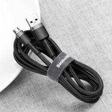 Кабель Baseus Cafule Cable USB to Micro USB 2.4A 0.5m Чорний