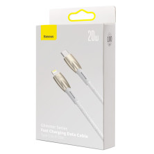 Кабель Baseus Glimmer Series Fast Charging Data Cable Type-C to Lightning PD 20W 1m Белый