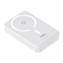 УМБ Baseus MagPro Magnetic Bracket Wireless Fast Charge 5000mAh 20W 2.4A QC3.0+PD3.0 з Бездротовою зарядкою Qi 15W Білий