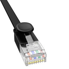 Кабель Baseus High Speed CAT6 RJ45 Gigabit Network Cable Ethernet Плоский 12m Черный