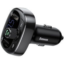FM-трансмиттер Baseus T-Typed MP3 Car Charger S-09 2USB 3.4A Black (CCALL-TM01)