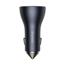 Автомобильное зарядное устройство Baseus Golden Contactor Pro Triple Fast Charger Car Charger 65W USB+2Type-C Серый