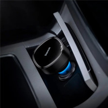Автомобильное зарядное устройство Baseus Enjoyment Retractable 33W c встроенным кабелем 2-in-1 2Type-C 0.75м Черный