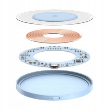 Бездротовий зарядний пристрій Baseus Simple 2 Wireless Charger з технологією Qi 15W Блакитний