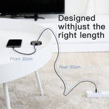 Кабель Baseus iP Cable Wireless Charger Cable USB to Lightning 2A 1.2m с Беспроводной зарядкой 5W Черный